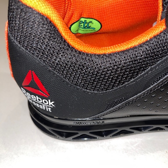 Reebok CrossFit men’s shoes in size 15, black and orange, NWOT, laced sneakers - Picture 9 of 16